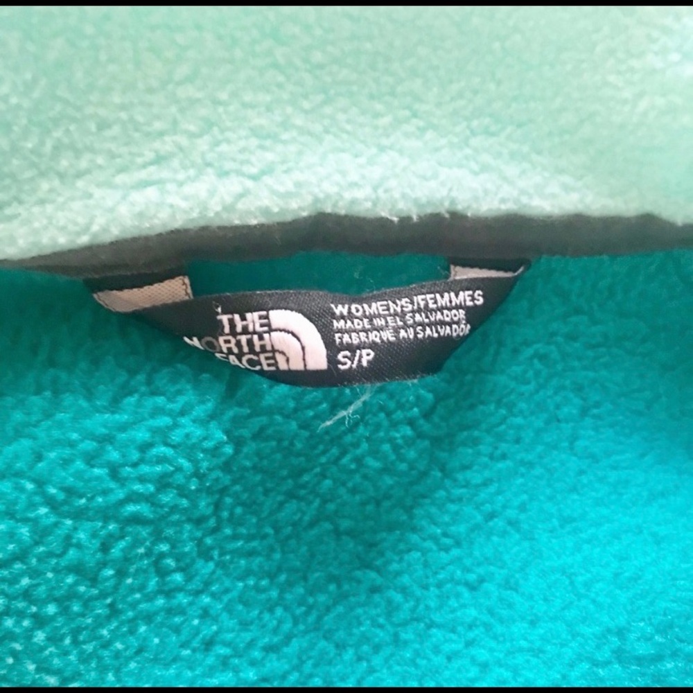 Northface Green/Blue Light Jacket W Zippered Pock… - image 3